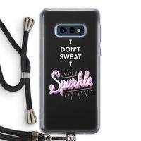 Sparkle quote: Samsung Galaxy S10e Transparant Hoesje met koord