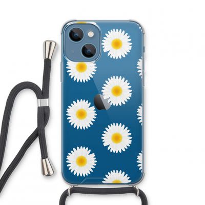 Margrietjes: iPhone 13 mini Transparant Hoesje met koord