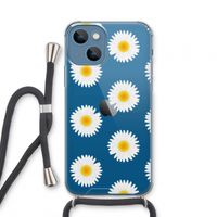 Margrietjes: iPhone 13 mini Transparant Hoesje met koord