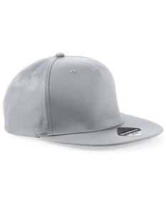 Beechfield CB610 5 Panel Snapback Rapper Cap - Light Grey - One Size