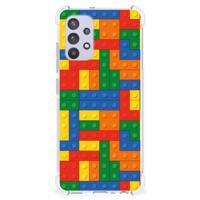 Samsung Galaxy A32 4G | A32 5G Enterprise Editie Doorzichtige Silicone Hoesje Blokken