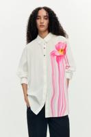 gloss bloemenshirt - WHITE - S