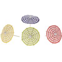 IJsparasols cocktailprikkers - 18x stuks - multi kleuren - 10 cm - decoratie prikkers - Tropisch IJsparasols cocktailprikkers - 18x stuks - multi kleuren - 10 cm - decoratie prikkers - Tropisch