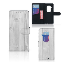 Motorola One Zoom Book Style Case White Wood - thumbnail