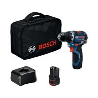 BOSCH PROFESSIONAL Boor-/schroefmachine - GSR 12V-32 + 2 GBA 2.0 Ah accu's - GAL 12V-20 lader + tas