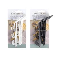 Hakenset voor kledinghanger 4-delig