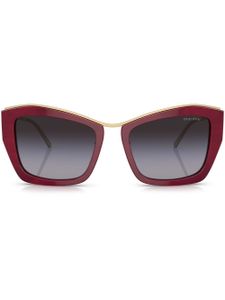 Miu Miu Eyewear lunettes de soleil à monture papillon - Rouge