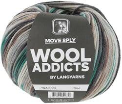 Lang Yarns Move 8-Fach 001 Zwart/Grijs/Groen