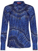 Altuzarra chemise Chika à imprimé graphique - Bleu
