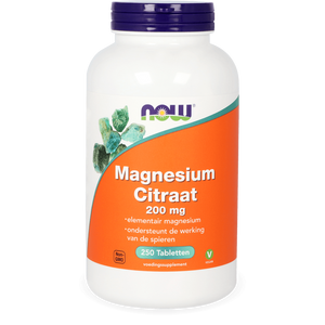 NOW Magnesium Citraat 200mg Tabletten