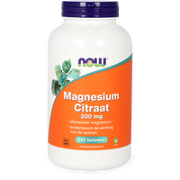 NOW Magnesium Citraat 200mg Tabletten