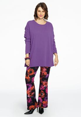 Yoek Trui vierkant cashmere | Paars | Maat 50/52