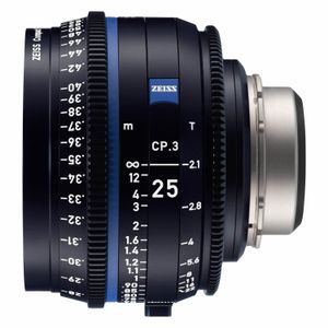 Zeiss Compact Prime CP.3 25mm T2.1 Canon EF-vatting