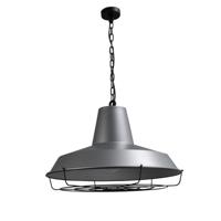 Masterlight Retro hanglampPrato XXL Industria 67 Grid grijs met zwart - 2015-37-37-K-C