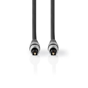 Optical Audio Cable | TosLink Male - TosLink Male | 10.0 m | Anthracite