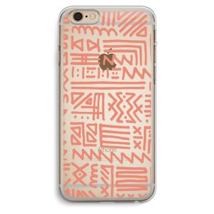 Marrakech Pink: iPhone 6 Plus / 6S Plus Transparant Hoesje