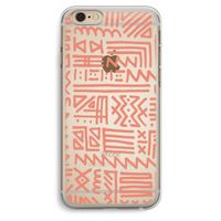 Marrakech Pink: iPhone 6 Plus / 6S Plus Transparant Hoesje