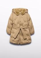 Abel & Lula winter winterjas meisjes - bruin - gewatteerd
