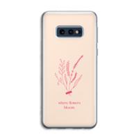 Where flowers bloom: Samsung Galaxy S10e Transparant Hoesje