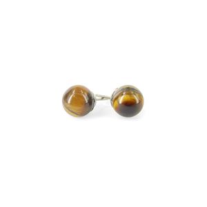 Oorstekers Tijgeroog Bol (8 mm)