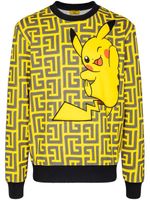 Balmain x Pokémon sweat à imprimé graphique - Noir