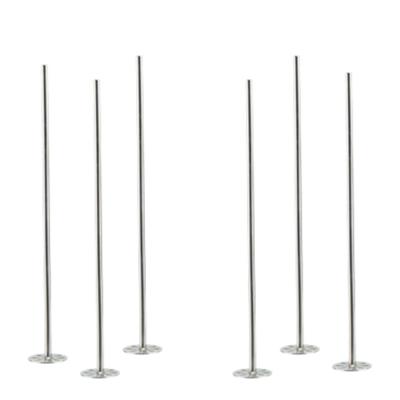Cosy & trendy Cocktailstampers - roerstaafjes - 6x stuks - RVS - 21 cm - Herbruikbaar