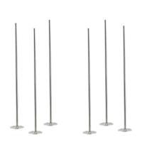 Cosy & trendy Cocktailstampers - roerstaafjes - 6x stuks - RVS - 21 cm - Herbruikbaar