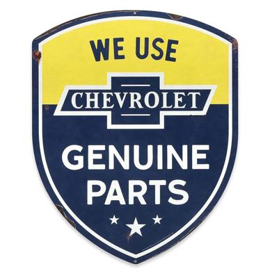 Chevrolet Genuine Parts Metalen Bord - 57 x 58cm