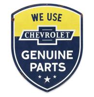 Chevrolet Genuine Parts Metalen Bord - 57 x 58cm Chevrolet Genuine Parts Metalen Bord - 57 x 58cm