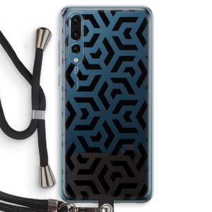 Crazy pattern: Huawei P20 Pro Transparant Hoesje met koord