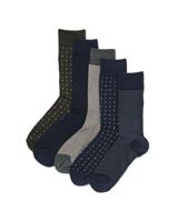 HEMA Herensokken grafisch - 5 paar donkergroen (donkergroen)