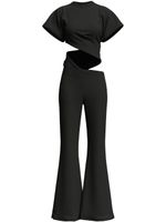 Margherita MACCAPANI Sere cutout-detail jumpsuit - Noir