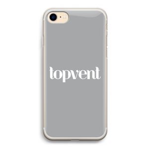 Topvent Grijs Wit: iPhone 7 Transparant Hoesje