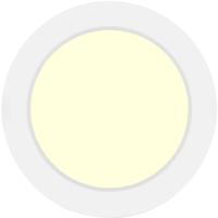 LED Downlight Pro Opbouw Rond 12W Warm Wit 3000K Mat Wit Kunststof
