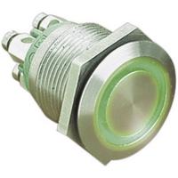 Bulgin MPI002/TERM/GN MPI002/TERM/GN Vandalismebestendige druktoets 24 V/DC 0.05 A 1x uit/(aan) Moment Groen (Ø x l) 22 mm x 31 mm IP66 1 stuk(s)