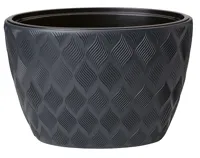 Vita bloempot Flow ellipse 40 antraciet