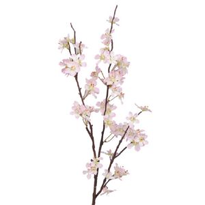 Roze appelbloesem kunstbloem/tak met 57 bloemetjes 84 cm - Kunstbloemen
