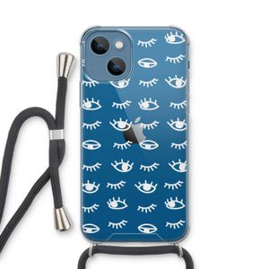 Eye pattern #3: iPhone 13 mini Transparant Hoesje met koord