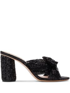 Loeffler Randall mules Penny 90 mm à sequins - Noir