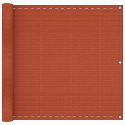 VidaXL Balkonscherm 90x500 cm hdpe oranje