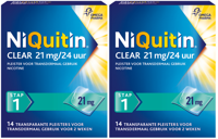 Niquitin Clear Pleisters 21mg Stap 1 Duoverpakking
