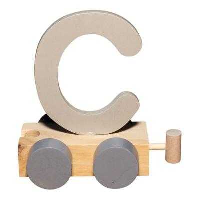 JeP kids houten treinletter C-zand