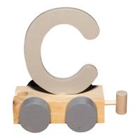 JeP kids houten treinletter C-zand