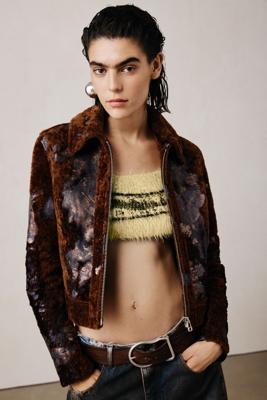 Studio-jack van devoré-leer - BROWN - XL Studio-jack van devoré-leer - BROWN - XL