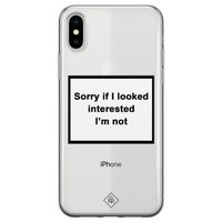 iPhone X/XS transparant hoesje - Not interested
