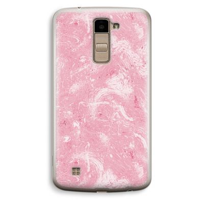 Abstract Painting Pink: LG K10 (2016) Transparant Hoesje
