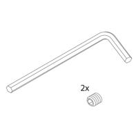 Inbusschroef paar M6x7mm tap point