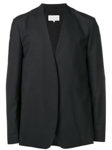 Maison Margiela blazer à design sans col - Noir