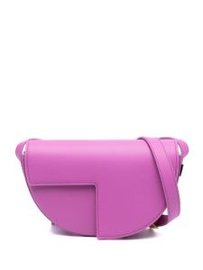 Patou sac porté épaule Le Petit Patou en cuir - Violet