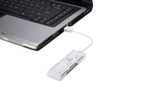Renkforce CR45e Externe geheugenkaartlezer USB 2.0 Wit